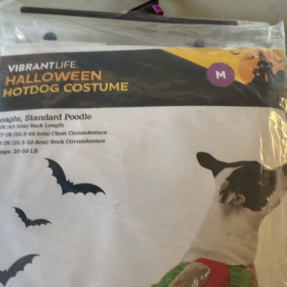 New in Package Vibrant Life Hotdog Dog Costume Clothing Size  Medium - Picture 2 of 3
